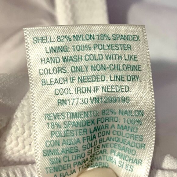 Kona Sol Plus One Piece Purple Stripe Print V-Neck High Leg Swim Suit 22W Plus - Picture 9 of 10